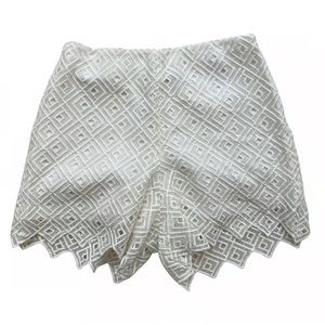 Sandro white fancy skort